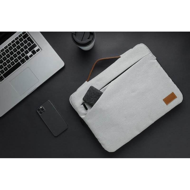 SALCEA - Santhome 15" Laptop Sleeve (Grey/Tan)