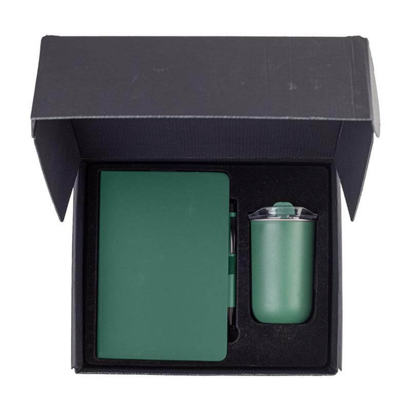 HEVIZ - Giftology Set of Tumbler, A5 Notebook and Pen - Green