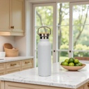ALMERIA - Giftology Double Wall Stainless Steel Bottle 500ml - White