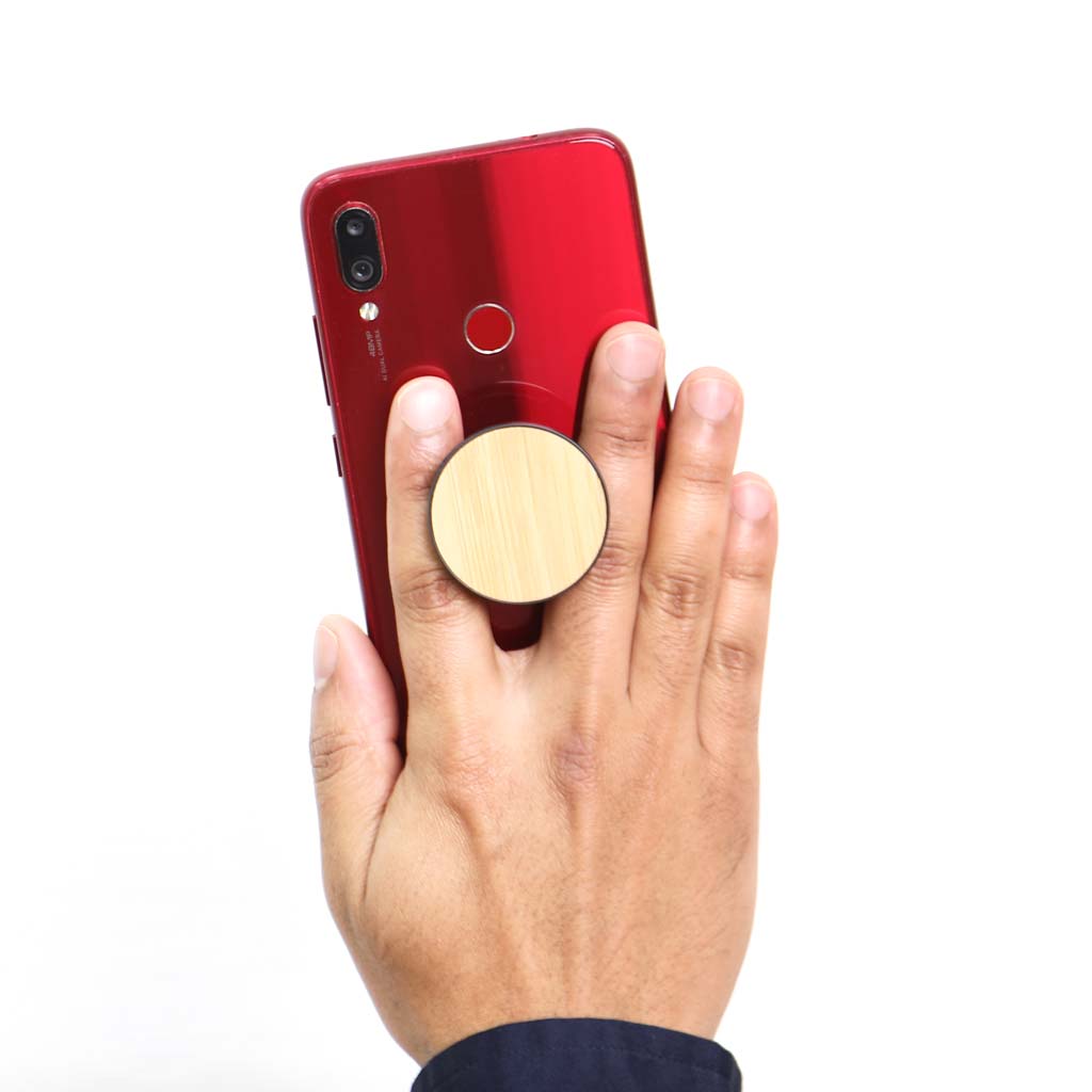 VARDO - Giftology Phone Pop Grip with Bamboo Surface