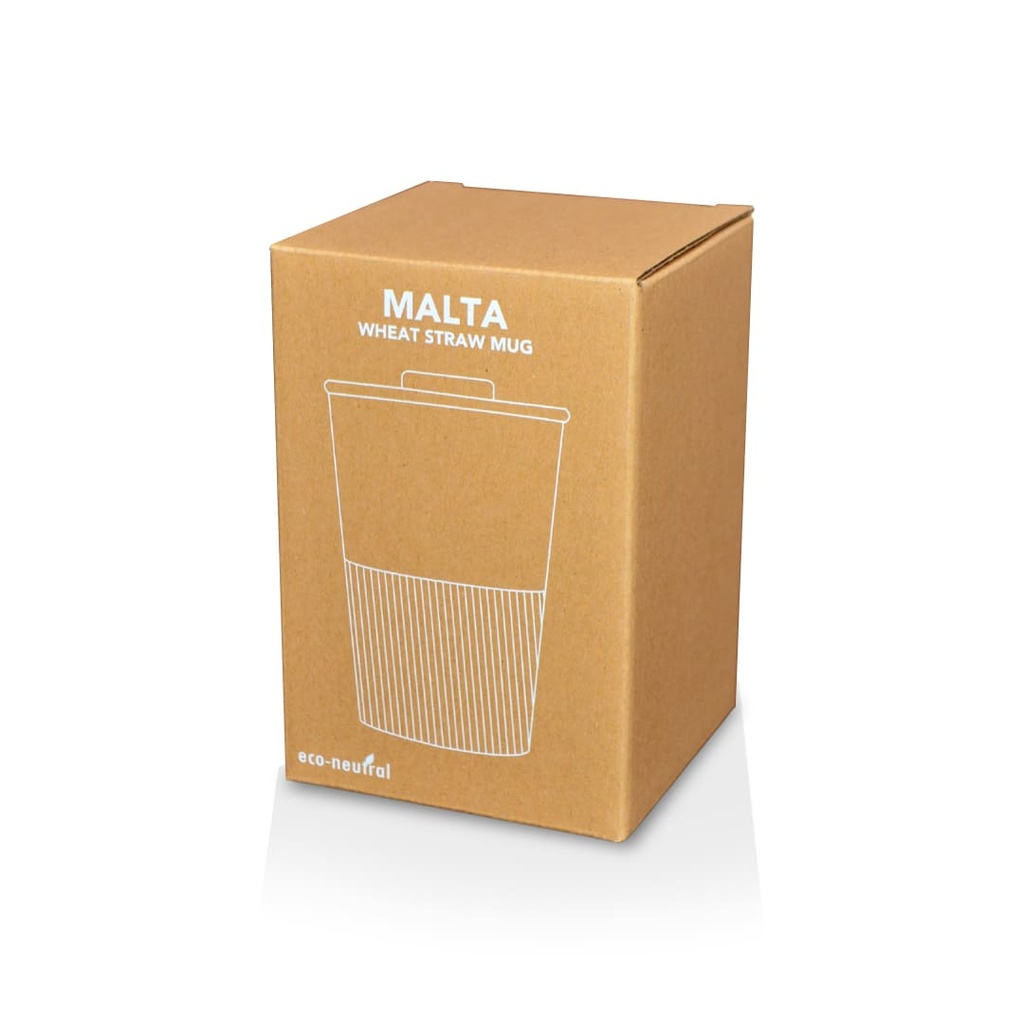 MALTA - Reusable Wheatstraw Cup 350ml - Black