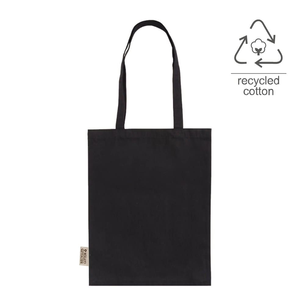 HAREN - Recycled Cotton Tote Bag (140GSM) - Black