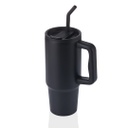 BERN - Recycled Stainless Steel Tumbler with Reusable Straw - Black