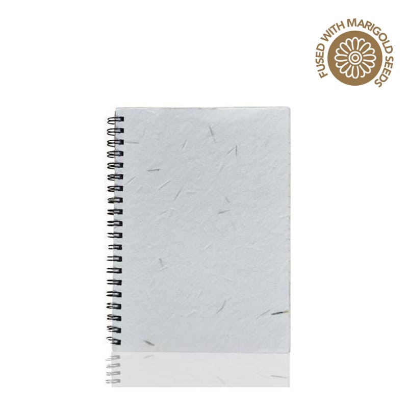 LUGO - eco-neutral® B6 Soft Cover Handmade Seed Paper Spiral Notebook