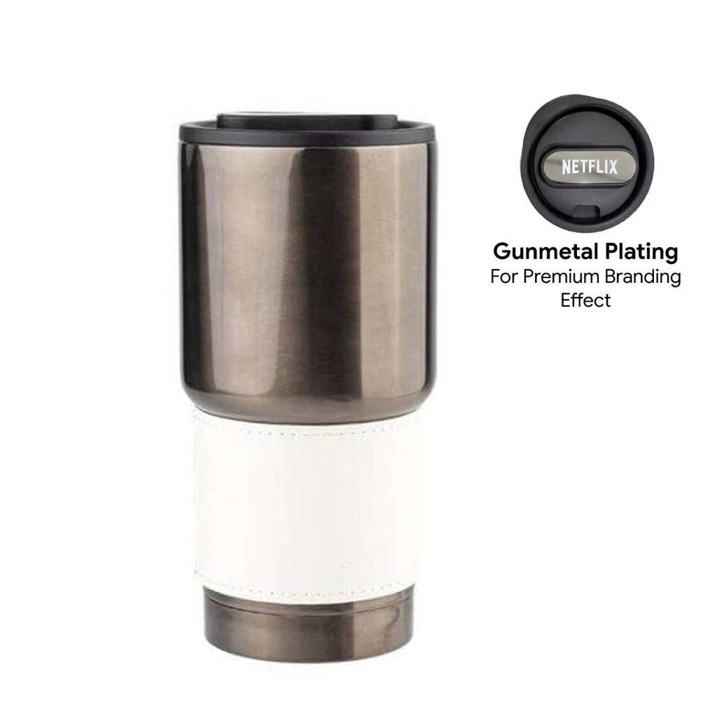 BOLIN - Hans Larsen Insulated Tumbler with Grip Sleeve 530ml - White