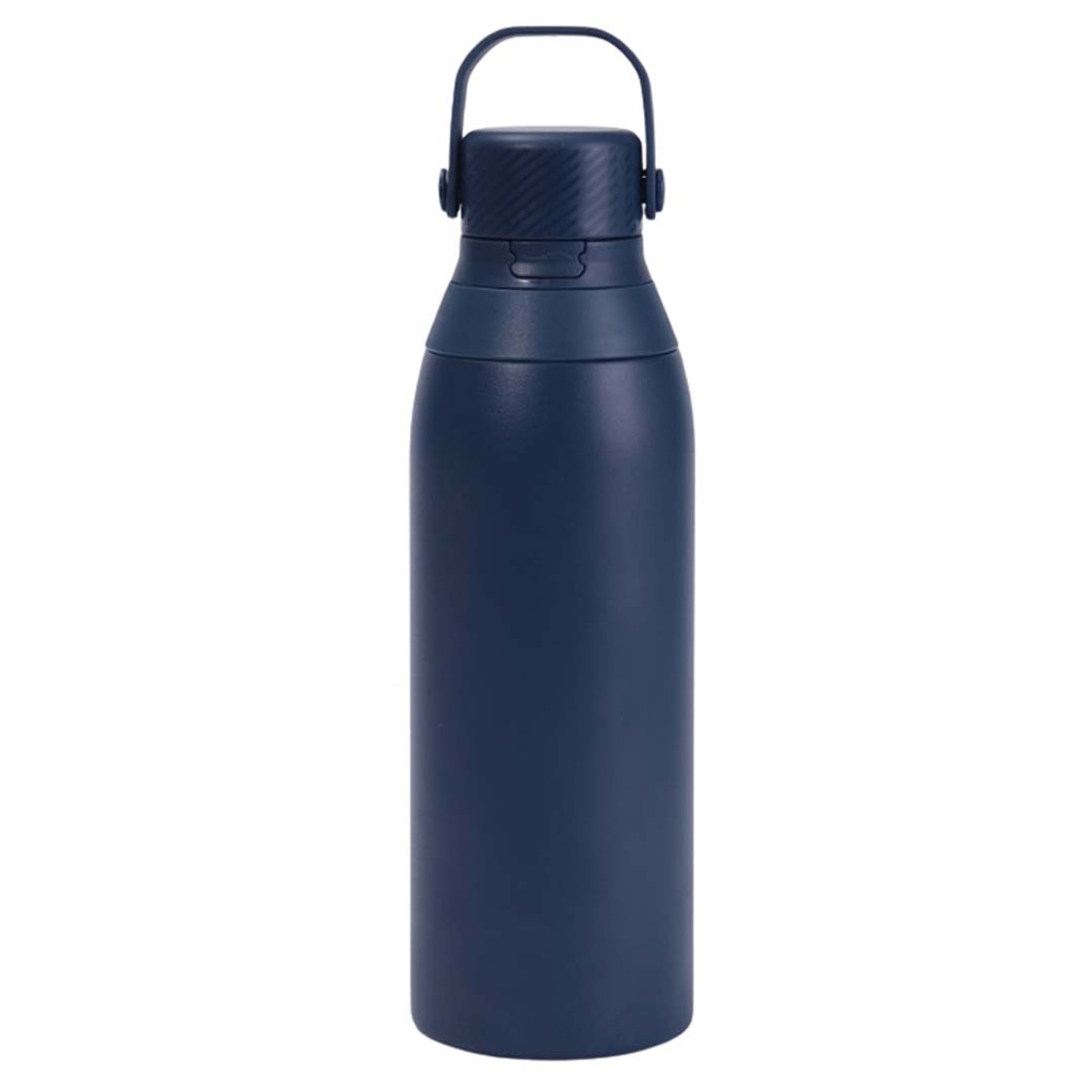 EVORA - Hans Larsen Double Wall Stainless Steel Vacuum Bottle - 750ml - Navy