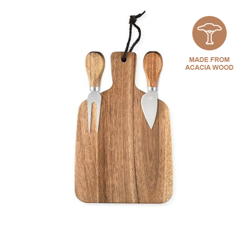 [CCEN 6101] CUCINA - eco-neutral® Wooden Serving Board with 2 Knives